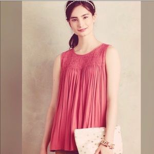 Anthropologie Dolan Salmon Pink sleeveless top